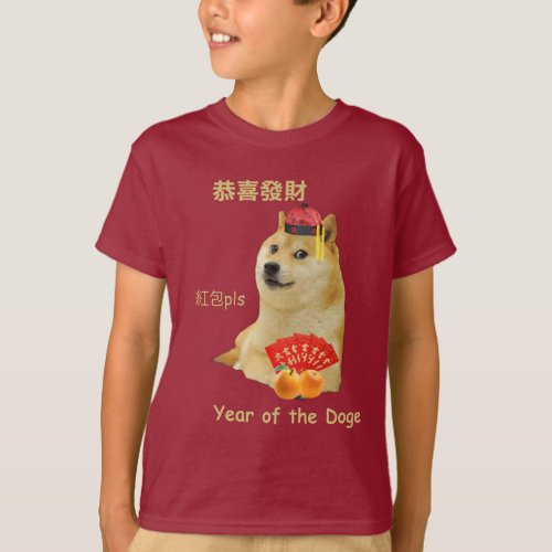 Lunar New Year _ year of the doge T_Shirt