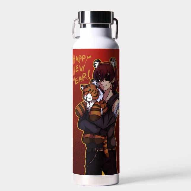 Lunar New Year - Year of the Tiger  Water Bottle (Front)