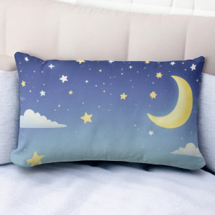 Lunar Night Sky Cushion pillow