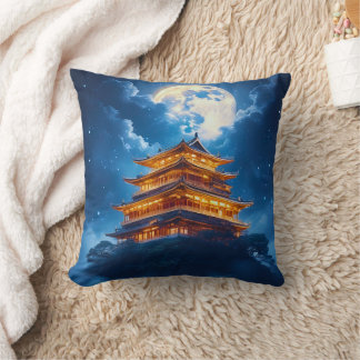 Lunar Palace in the Celestial Mountains Throw Pillow