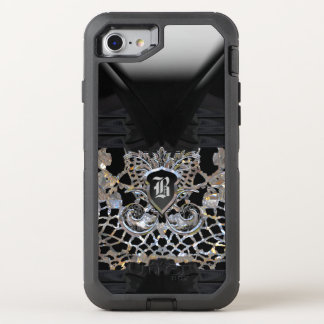 Lunar Party Girly Elegant Protective Monogram OtterBox Defender iPhone SE/8/7 Case