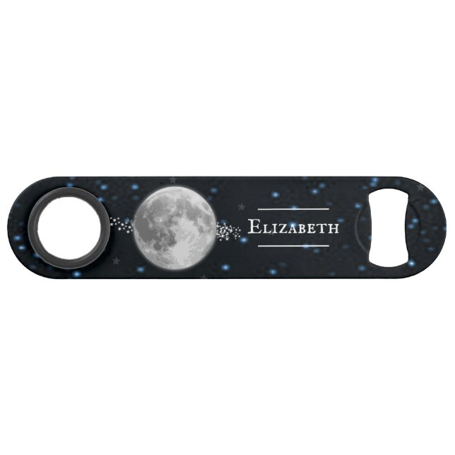 Lunar Personalized Bottle Opener (Front (Horizontal))