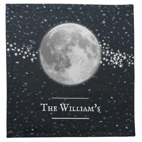 Lunar Personalized Cloth Napkin