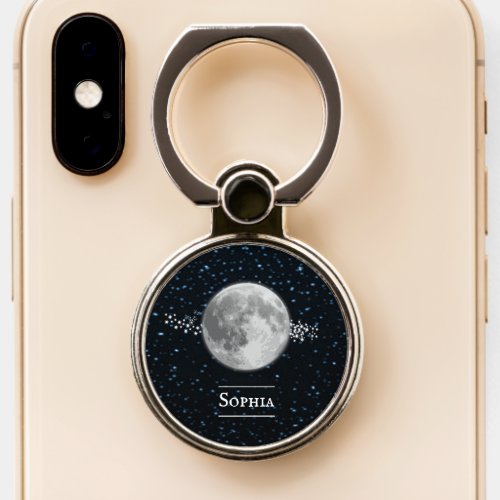 Lunar Personalized Phone Ring Stand