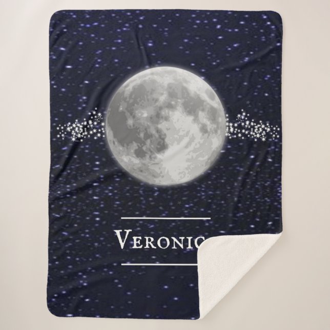 Lunar Personalized Sherpa Blanket (Front)