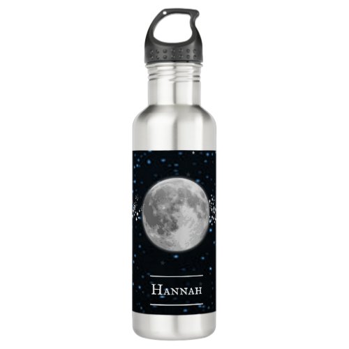 Lunar Personalized Stainless Steel Water Bottle