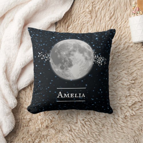 Lunar Personalized Throw Pillow