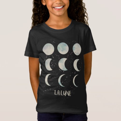 Lunar Phases of The Moon Space Astronomy Birthday  T_Shirt