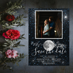 Lunar Photo Save the Date Invite
