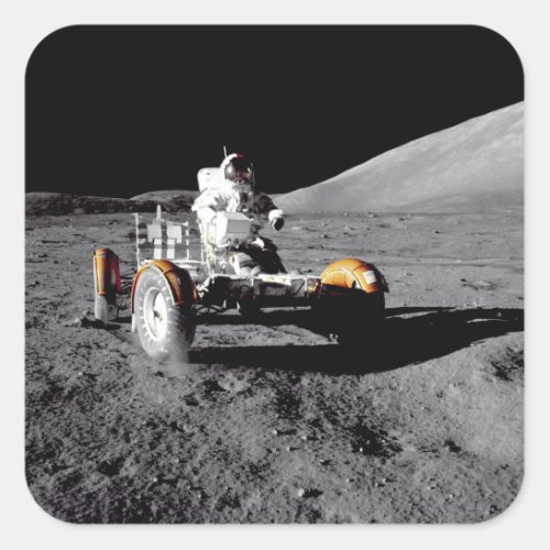 Lunar Rover Apollo 17 Square Sticker