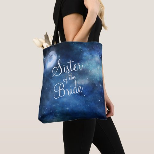 Lunar Sky Full Moon Celestial Galaxy Sister Tote Bag