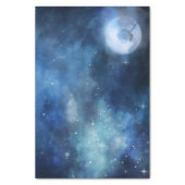 Lunar Sky Full Moon Celestial Galaxy Stars Wedding Tissue Paper | Zazzle