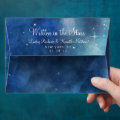 Lunar Sky Full Moon Celestial Monogram Wedding Envelope | Zazzle