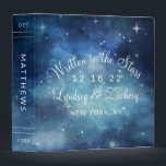 Lunar Sky Full Moon Celestial Wedding Photo Album 3 Ring Binder<br><div class="desc">Lunar Sky Full Moon Celestial Galaxy Watercolor Design, with Night Shining Stars, and Glowing Moon Design on a luxurious Navy Blue, Pale Blue, and hints of purple watercolor texture. With Modern Typography Script Fonts. A trendy Magical design - Personalized Wedding Photos Newlyweds photo album scrapbook! ~ Check my shop to...</div>