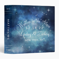 Lunar Sky Full Moon Celestial Wedding Photo Album
