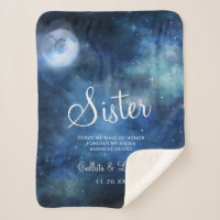 Lunar Sky Full Moon to the Sister Heartfelt Quote