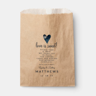 Lunar Sky Moon Heart Wedding Love is Sweet Treat Favor Bag