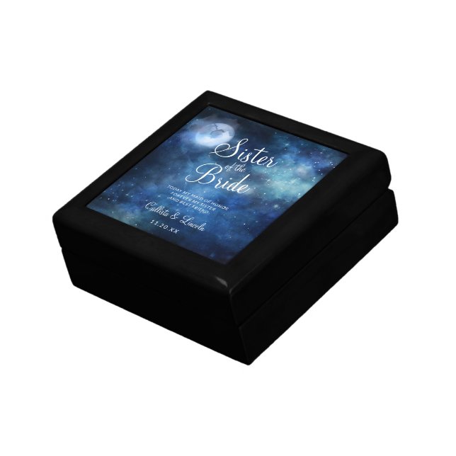 Lunar Sky Moon Sister Maid of Honor Personalized Gift Box (Side)