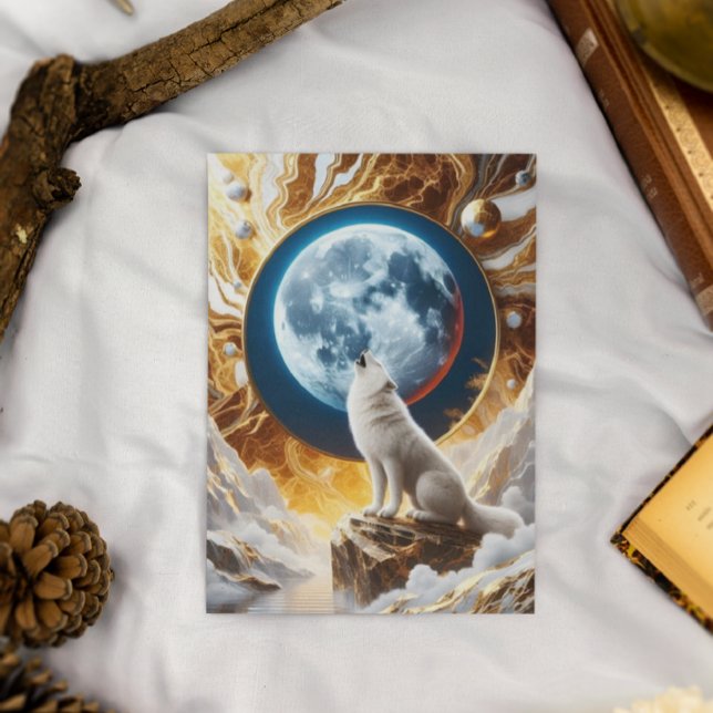 Lunar Symphony: A Wolfs Serenade Postcard (Creator Uploaded)