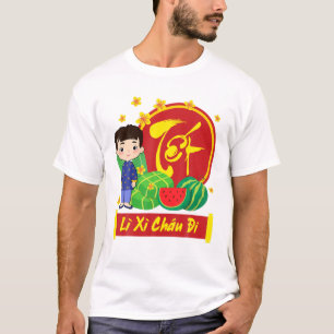 Lunar Vietnamese New Year 2022   Boys Li Xi Chau D T-Shirt