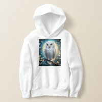 Lunar Vigil: The White Snow Owl