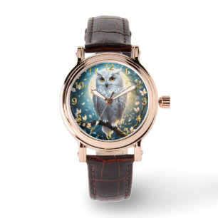 Lunar Vigil: The White Snow Owl Watch