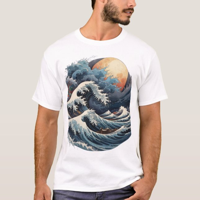 Lunar Waves T-Shirt (Front)