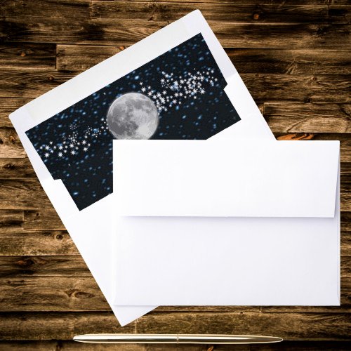 Lunar Wedding Envelope Liner