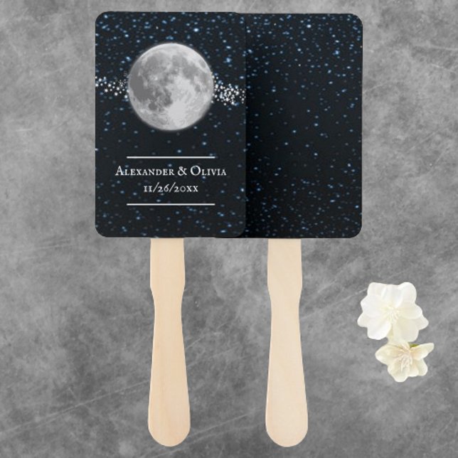 Lunar Wedding Favor Hand Fan (Lunar Wedding Favor Hand Fan)