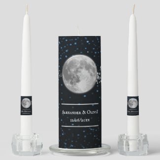 Lunar Wedding Unity Candle Set