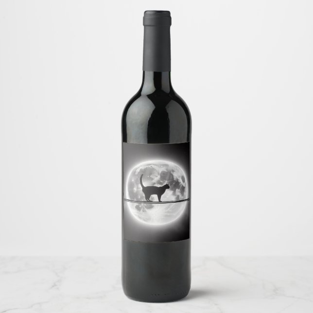 Lunar Whiskers Reserve Wine Label (Front)