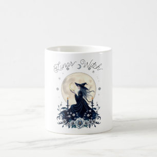 Lunar Witch Celestial Art Personalized Coffee Mug