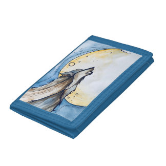 Lunar Wolf Trifold Wallet
