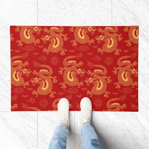 Lunar Year Dragon pattern Chinese Lunar year 2024 Doormat