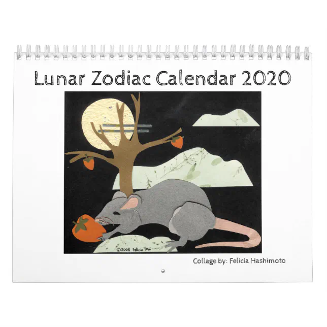 Lunar Zodiac Animals Calendar Zazzle