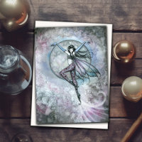Luna's Ascent Fairy Art by Molly Harrison Card