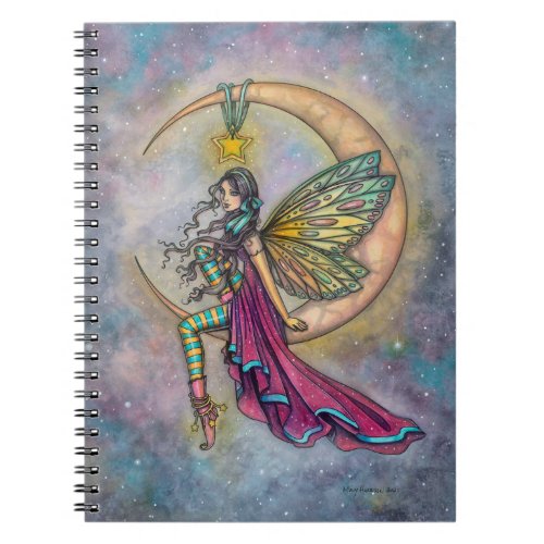 Lunas Perch Fairy on Moon Fantasy Art Notebook