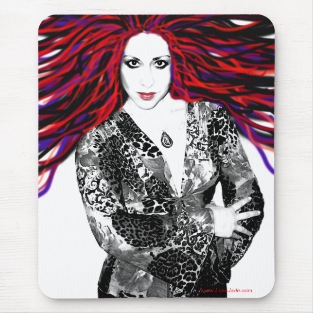 Luna's Wild Hair Mousepad (Front)
