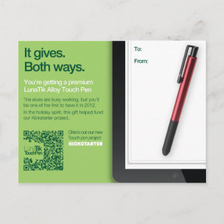 LunaTik Touch Pen Gift card - Alloy