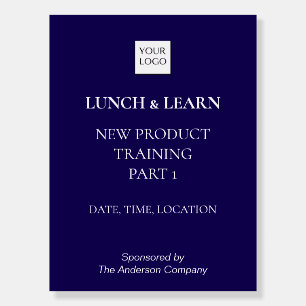 Lunch and Learn Training Banner Foam Board
