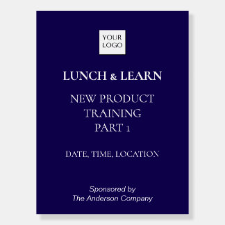 Lunch and Learn Training Banner Foam Board
