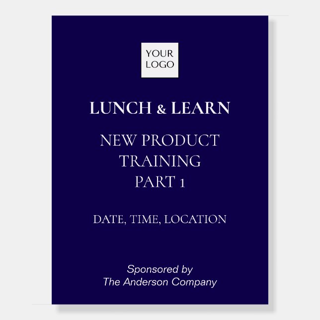Lunch and Learn Training Banner Foam Board (Front)