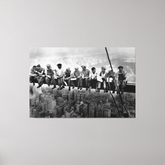 Lunch Atop A Skyscraper 1932 NYC Ironworkers Large Canvas Print