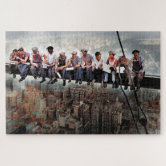 Lunch Atop A Skyscraper C1932 Color Redux Jigsaw Puzzle | Zazzle