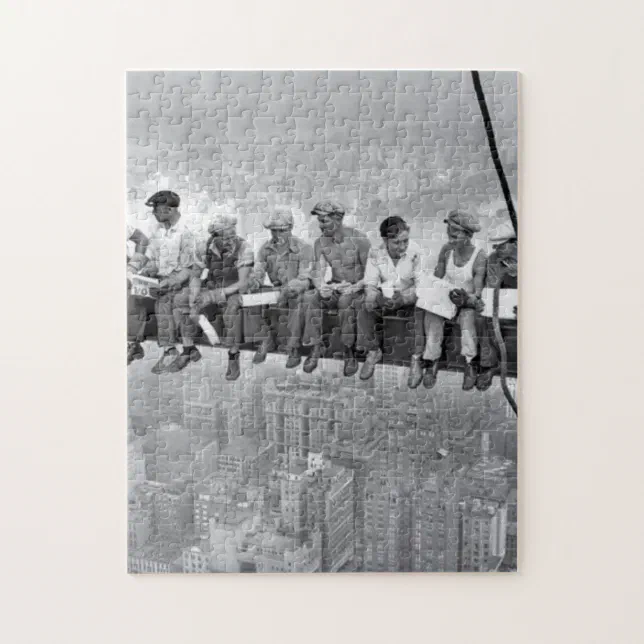 Lunch Atop A Skyscraper Jigsaw Puzzle | Zazzle