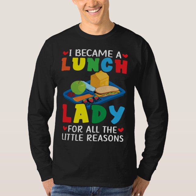 Lunch Boss Cafeteria Worker Lady Cook Lunch Lady T-Shirt (Front)