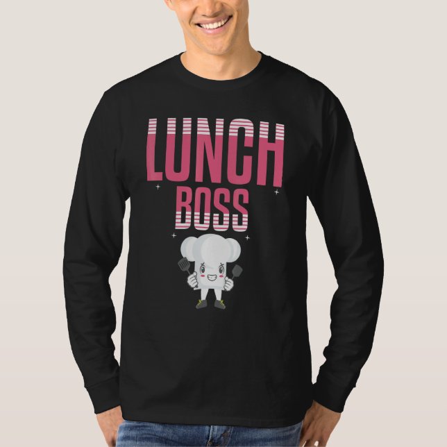 Lunch Boss Food Lady Food Women  Lady School Love  T-Shirt (Front)