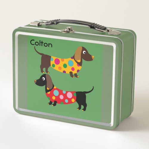 Lunch box Design with Dachshunds