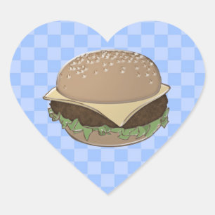 lunch box heart sticker