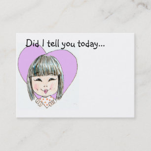 Lunch Box Love Note - Customized Business Card